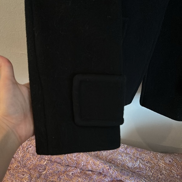 Sandro black wool toggle coat - Picture 6 of 8